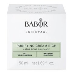 Обогащённый крем для жирной кожи лица Babor Skinovage Purifying Cream Rich, 50 мл. цена и информация | Кремы для лица | hansapost.ee