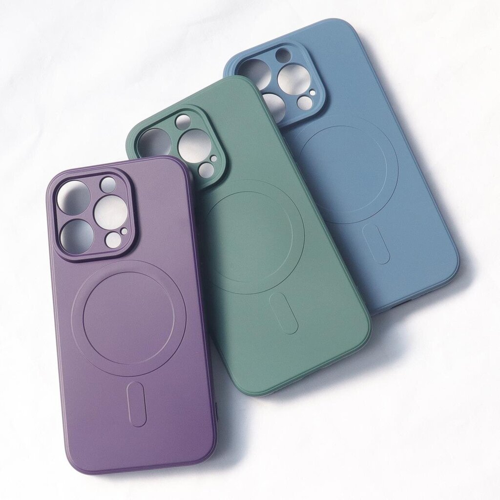 MagSafeiga ühilduv silikoonümbris iPhone 15 Pro Silicone Case jaoks - kreem hind ja info | Telefonide kaitsekaaned ja -ümbrised | hansapost.ee