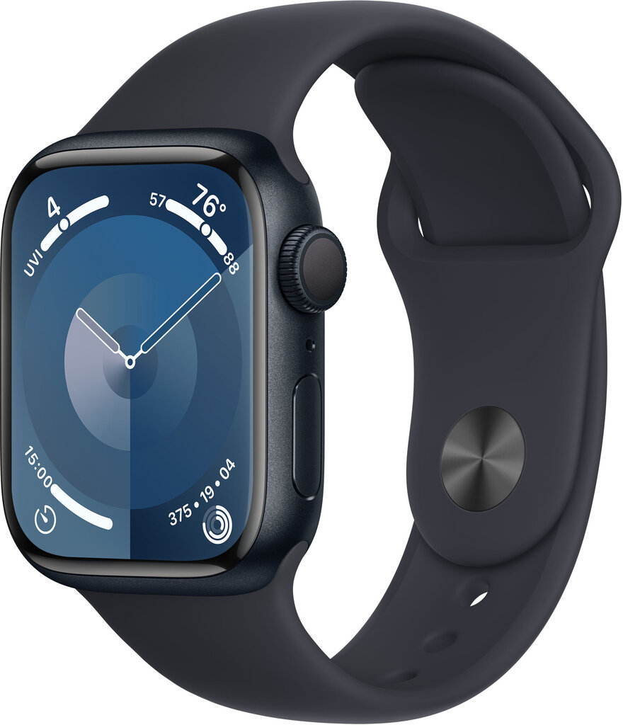 Kahjustatud pakendiga toode. Apple Watch Series 9 GPS 41mm Midnight Aluminium Case with Midnight Sport Band - S/M - MR8W3ET/A цена и информация | Mobiiltelefonid, foto- ja videotooted defektiga pakendis | hansapost.ee