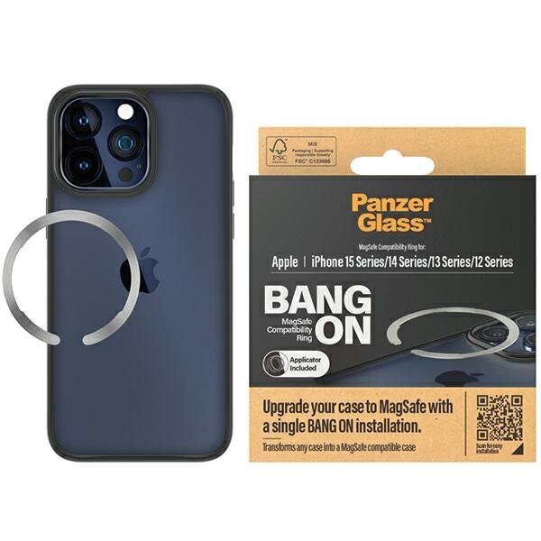 PanzerGlass Bang ON Magsafe Compatibility Ring for iPhone 12 | 13 | 14 | 15 1189 цена и информация | Telefonide kaitsekaaned ja -ümbrised | hansapost.ee