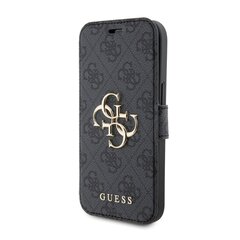 Guess PU Leather 4G Metal Logo Book Case for iPhone 15 Grey цена и информация | Чехлы для телефонов | hansapost.ee