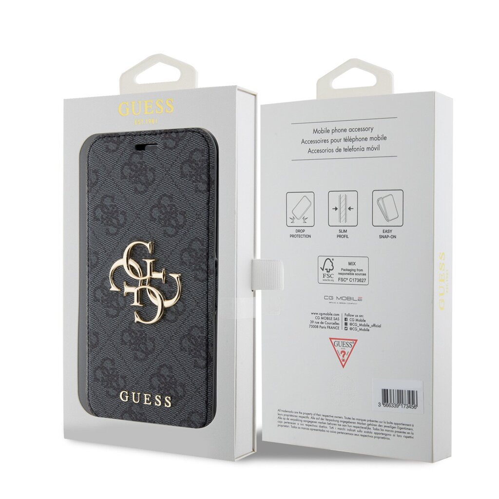 Guess PU Leather 4G Metal Logo Book Case hind ja info | Telefonide kaitsekaaned ja -ümbrised | hansapost.ee