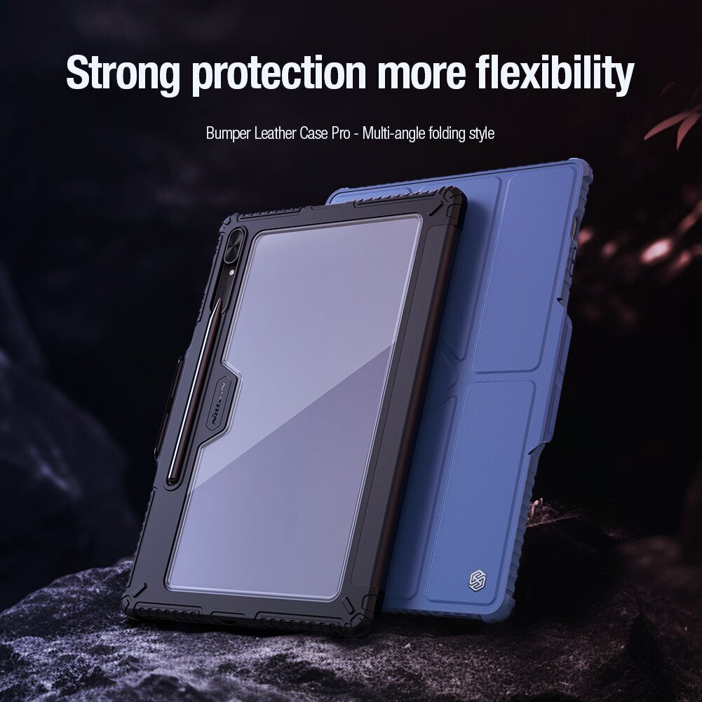 Nillkin Bumper PRO Protective Stand Case Multi-angle for Samsung Galaxy Tab S9 Ultra Black hind ja info | Tahvelarvuti ümbrised ja kaaned | hansapost.ee