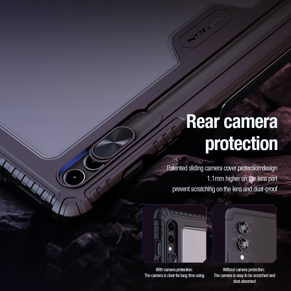 Nillkin Bumper PRO Protective Stand Case Multi-angle for Samsung Galaxy Tab S9 Ultra Black цена и информация | Tahvelarvuti ümbrised ja kaaned | hansapost.ee