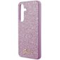 Guess GGUHCS24MHGGSHU S24+ S926 fioletowy|purple hardcase Glitter Script цена и информация | Telefonide kaitsekaaned ja -ümbrised | hansapost.ee