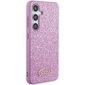 Guess GGUHCS24MHGGSHU S24+ S926 fioletowy|purple hardcase Glitter Script цена и информация | Telefonide kaitsekaaned ja -ümbrised | hansapost.ee