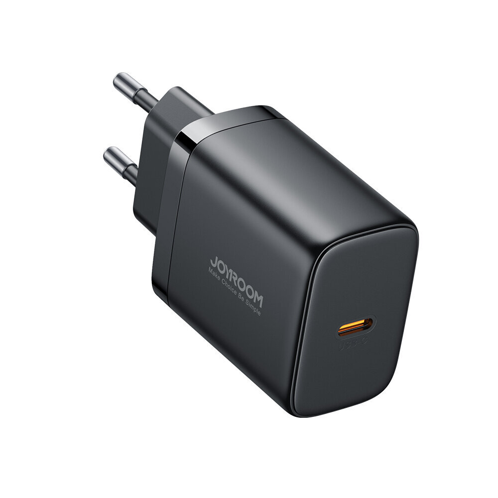 Kiirlaadija Joyroom JR-TCF11 kuni 25W + kaabel USB-C / USB-C 1m - must hind ja info | Laadijad mobiiltelefonidele | hansapost.ee