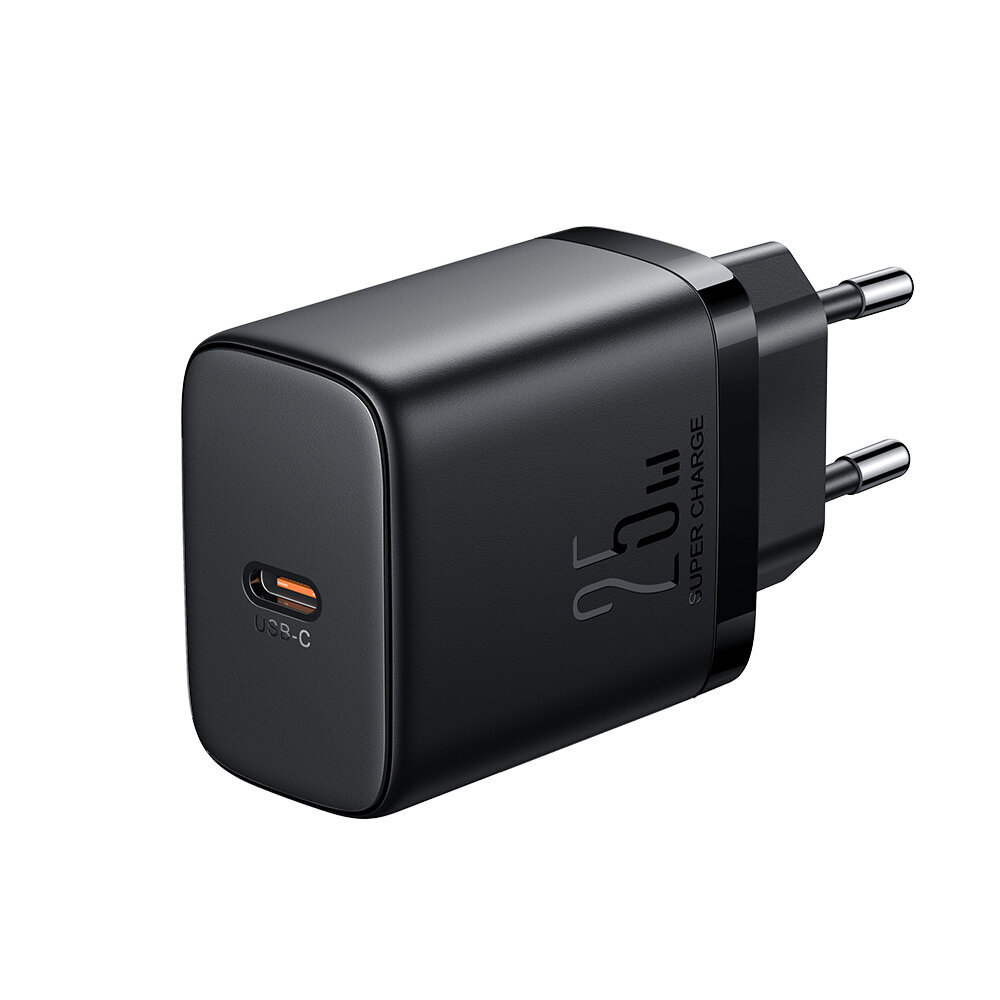 Kiirlaadija Joyroom JR-TCF11 kuni 25W + kaabel USB-C / USB-C 1m - must hind ja info | Laadijad mobiiltelefonidele | hansapost.ee