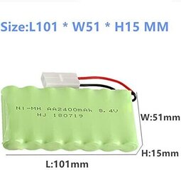 Laetav aku 8,4V 2400mAh Ni-MH AA RC hind ja info | Patareid | hansapost.ee