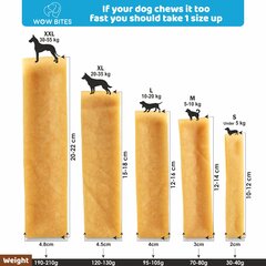 Wow Bites натуральная косточка из сыра для собак, S, 4 шт., 140 г цена и информация | Лакомства для собак | hansapost.ee