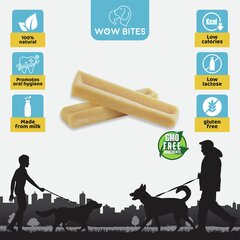 Wow Bites натуральная косточка из сыра для собак, XL, 2 шт., 250 г цена и информация | Лакомства для собак | hansapost.ee