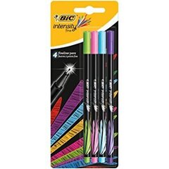 Tindipliiatsite komplekt BIC Fineliners INTENSITY FINE FUN MIX BCL 4 värvi, blister hind ja info | Kirjutusvahendid | hansapost.ee