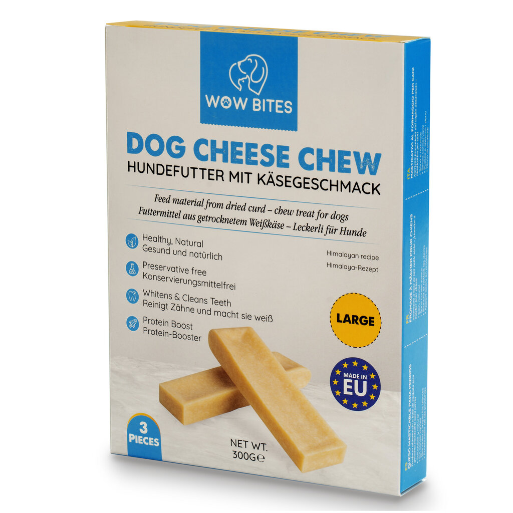 Wow Bites juustuluud ​​koertele, L, 3 tk., 300g hind ja info | Koerte maiused | hansapost.ee