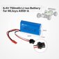 2 tk lipo aku (6,4 V 750 mAh) A959-A A969-A A979-A K929-A RC truck 16500 jaoks цена и информация | Nutiseadmed ja lisatarvikud | hansapost.ee