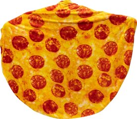 Ümmargune pleed Pizza, 180 cm hind ja info | Pleedid, voodikatted ja päevatekid | hansapost.ee