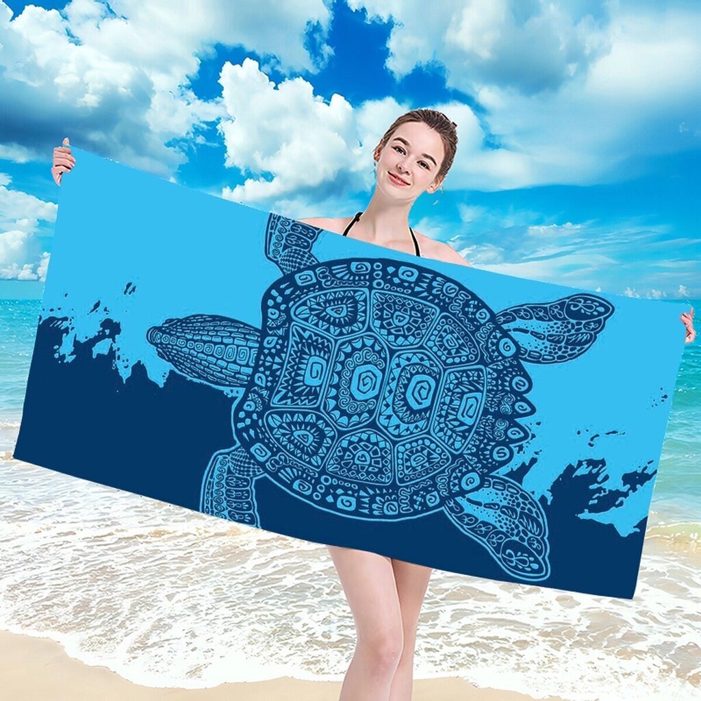 Rannarätik Turtle, 100x180 cm цена и информация | Rätikud ja saunalinad | hansapost.ee