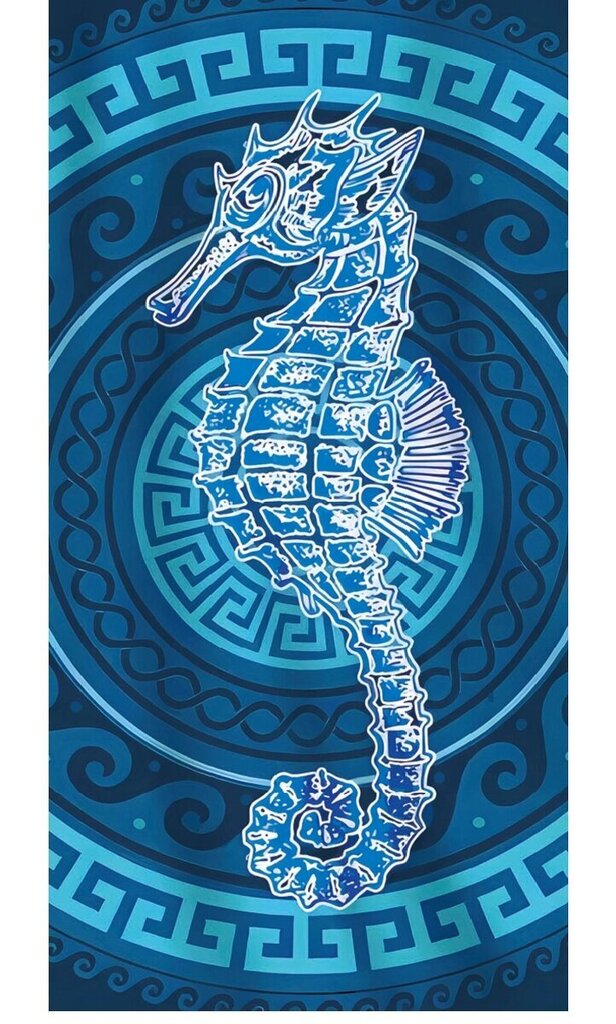 Rannarätik Sea horse, 100x180 cm цена и информация | Rätikud ja saunalinad | hansapost.ee