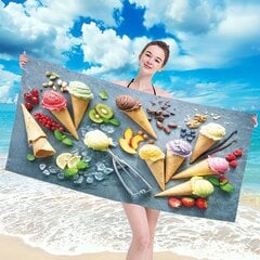 Пляжное полотенце Fruit ice cream, 100x180 см цена и информация | Полотенца | hansapost.ee