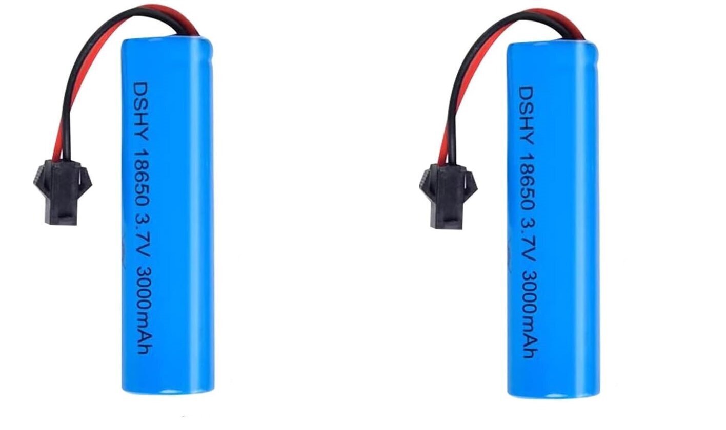 2шт Литий-ионный аккумулятор 3.7V 3000mAh штекер SM-2P, совместимый с DE45  DE42 1:14 безтрековые и дрифт гонки цена | hansapost.ee