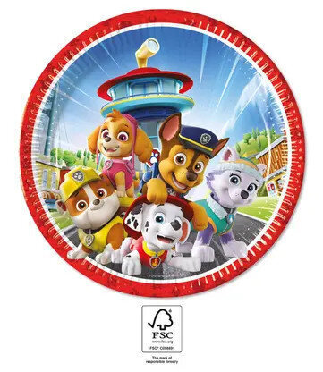 Ühekordsed papptaldrikud Paw Patrol Rescue Heroes, 8 tk цена и информация | Ühekordsed nõud ja söögiriistad | hansapost.ee