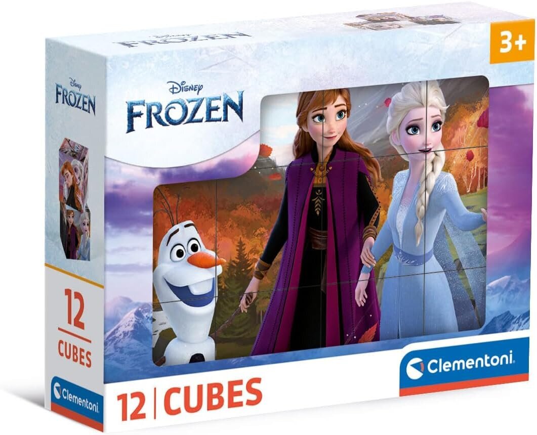 CLEMENTONI Cubi klotsid 12 Frozen 41192 hind ja info | Arendavad laste mänguasjad | hansapost.ee