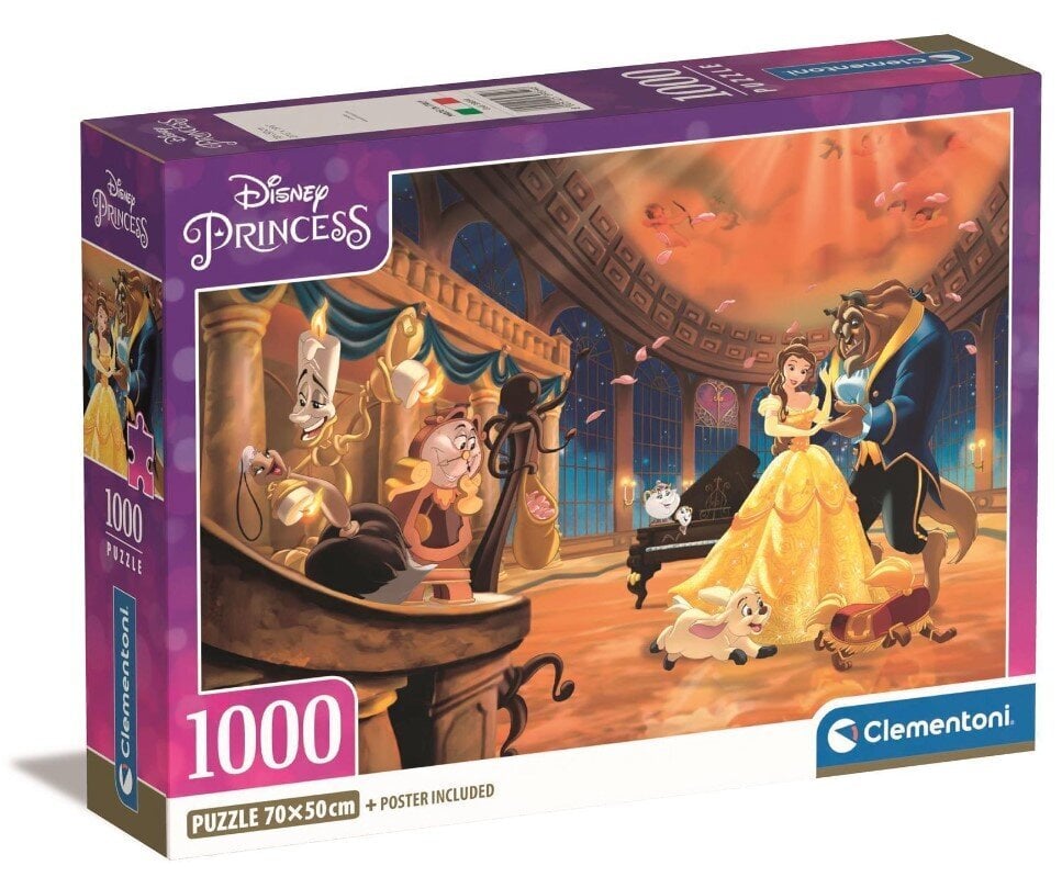 Pusle Disney Princess Clementoni, 1000 tk цена и информация | Pusled lastele ja täiskasvanutele | hansapost.ee