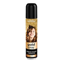 Kuldselt läikivate osakestega juukselakk Venita Gold Spray, 75 ml hind ja info | Juuste viimistlusvahendid | hansapost.ee
