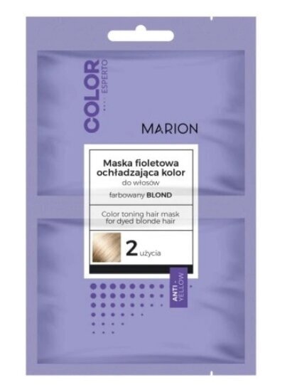 Marion Color Esperto Color Toning Violet Hair Mask, neutraliseeriv kollaseid toone, 40 ml цена и информация | Juuksemaskid, õlid ja seerumid | hansapost.ee