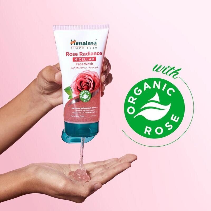 Näopesuvahend Himalaya Rose Radiance, 150 ml цена и информация | Näopuhastusvahendid | hansapost.ee