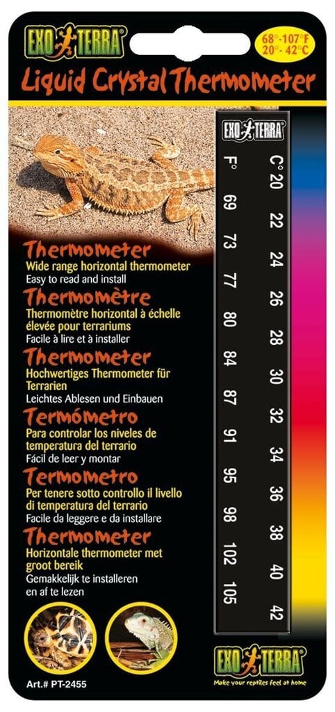 Termomeeter terraariumile PT2455 цена и информация | Kaubad eksootilistele loomadele | hansapost.ee