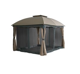 Aiapaviljon Masterjero Safari 2, 3,65 x 3 x 2,7 m hind ja info | Varikatused ja aiatelgid | hansapost.ee