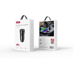 XO car charger CC57 PD 25W 1x USB-C black цена и информация | Зарядные устройства для телефонов | hansapost.ee