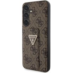 Guess GUHCS24SPGS4TDW S24 S921 brązowy|brown hardcase Grip Stand 4G Triangle Strass цена и информация | Чехлы для телефонов | hansapost.ee