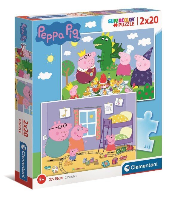 Pusle Clementoni SuperColor Pynka Peppa Pig 24778, 40 detaili hind ja info | Pusled lastele ja täiskasvanutele | hansapost.ee