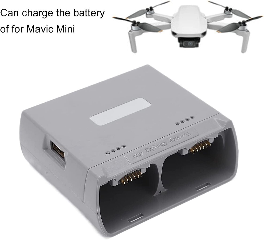 DJI Mini 2/Mini SE droonidega ühilduv akulaadija, kahesuunaline laadimiskeskus Droonide akud USB-laadija tarvikud (hall) цена и информация | Nutiseadmed ja lisatarvikud | hansapost.ee