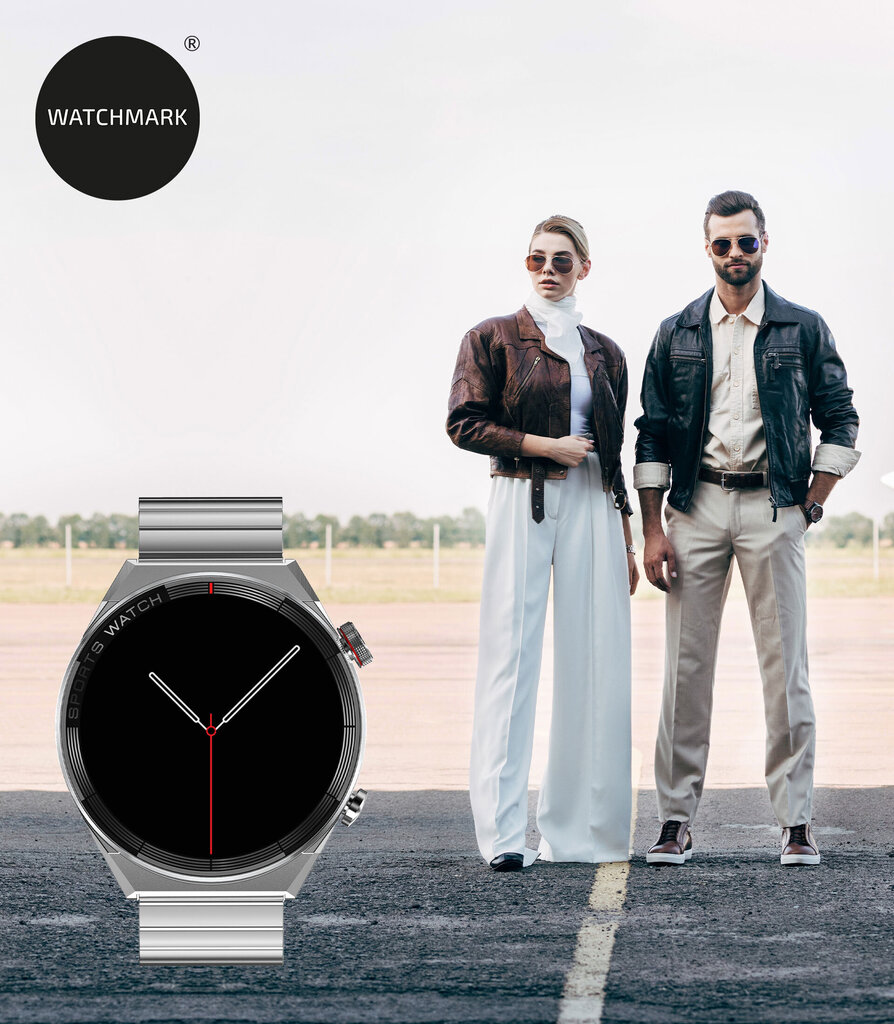 Watchmark Fashion Maverick Silver цена и информация | Nutikellad, laste nutikellad | hansapost.ee