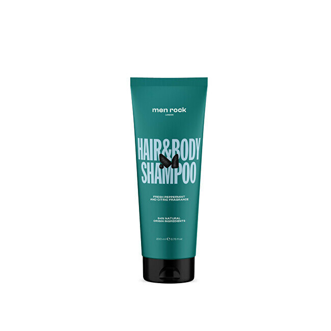 Šampoon ja kehapesuvahend meestele Men Rock Hair&Body Shampoo, 200 ml цена и информация | Šampoonid | hansapost.ee