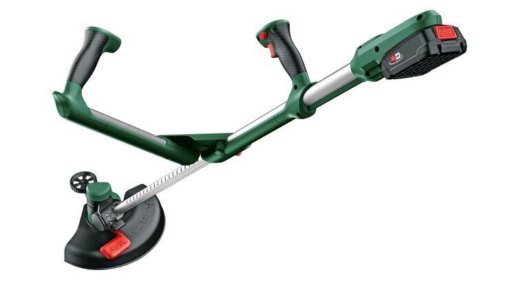 Juhtmeta trimmer Bosch Universal GrassCut 18V-26, 06008C1E03, koos akuga hind ja info | Trimmerid | hansapost.ee