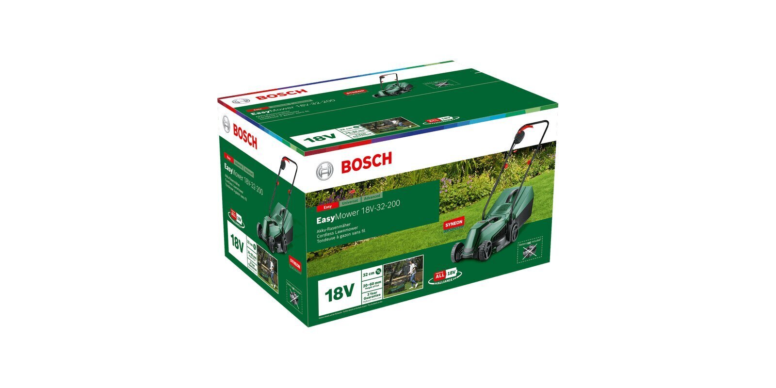 Juhtmeta muruniiduk Bosch Easy Mower, 18V-32-200, ilma aku ja laadijata цена и информация | Muruniidukid | hansapost.ee