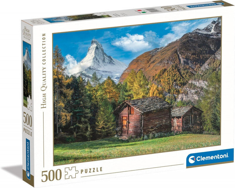 Pusle Clementoni HQ Charming Matterhorn 35523, 500 d. цена и информация | Pusled lastele ja täiskasvanutele | hansapost.ee