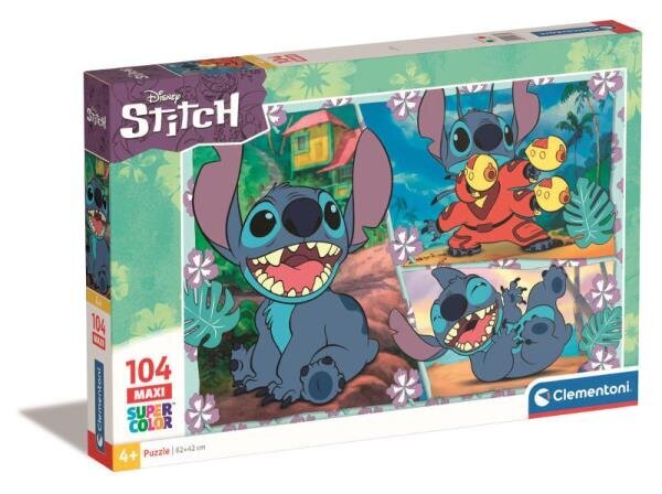 Puzzle maxi Disney Stitich Clementoni, 104 osa цена и информация | Pusled lastele ja täiskasvanutele | hansapost.ee