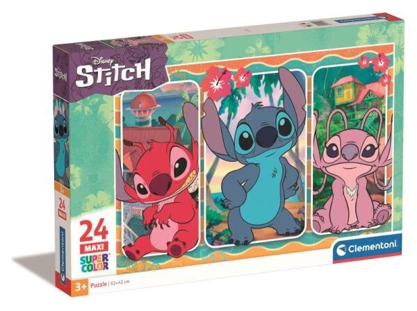 Pusle maxi Disney Stitch 24029 Clementoni, 24 tk hind ja info | Pusled lastele ja täiskasvanutele | hansapost.ee