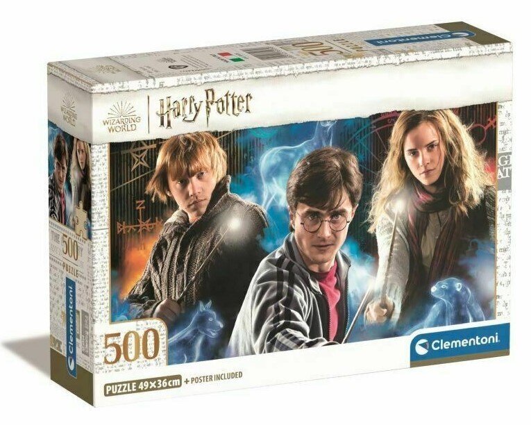 Pusle Clementoni Compact HarryPotter 35535, 500 d. цена и информация | Pusled lastele ja täiskasvanutele | hansapost.ee