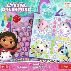 TREFL GABBY´S DOLLHOUSE Настольная игра 2 в 1 цена и информация | Настольные игры | hansapost.ee