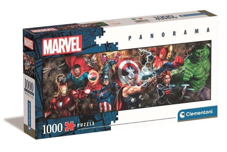 CLEMENTONI pusle 1000 Panorama Marvel 39839 цена и информация | Pusled lastele ja täiskasvanutele | hansapost.ee