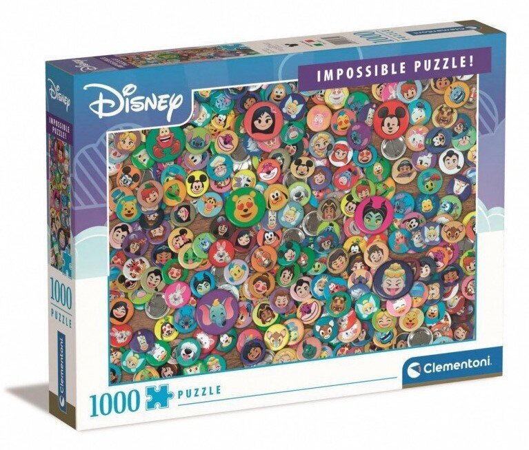 Pusle Clementoni Disney Impossible 39830, 1000 d. hind ja info | Pusled lastele ja täiskasvanutele | hansapost.ee