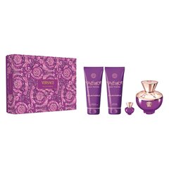 Kehahoolduskomplekt Versace Dylan Purple naistele: parfüümvesi 100 ml + parfüümvesi 5 ml + dušigeel 100 ml + ihupiim 100 ml hind ja info | Parfüümid naistele | hansapost.ee