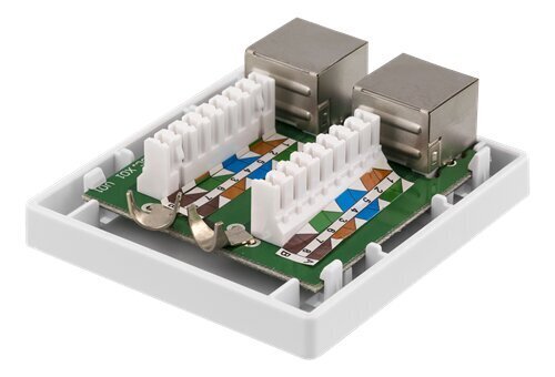 Deltaco VR-221 FTP 2xRJ45, Cat6A цена и информация | Juhtmed ja kaablid | hansapost.ee