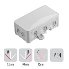 Герметичный бокс для поверхностного монтажа click 90x45x40 - A.0063 цена и информация | Принадлежности для систем безопасности | hansapost.ee