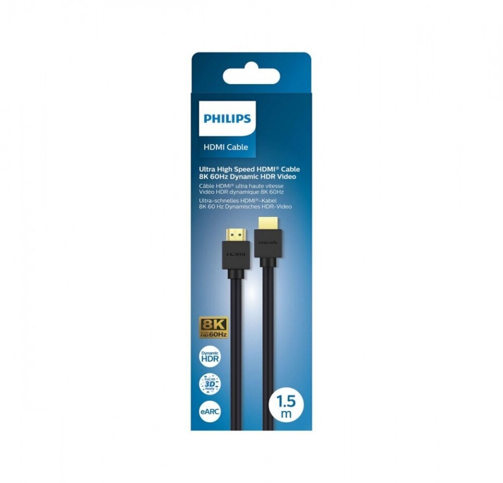 Philipsi HDMI, 1,5 m цена и информация | Juhtmed ja kaablid | hansapost.ee